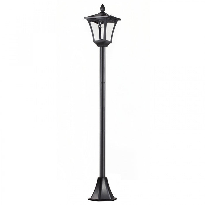 Outsunny Outdoor Garden Solar Post Lamp, Light Sensor Dimmable LED Lantern Bollard Pathway 63\" Tall,