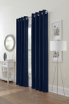 Habitat Festival Navy Light Filtering Grommet Curtain Panel - 52 x 84