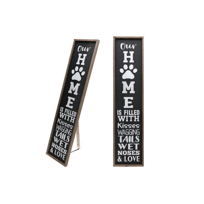 Floor Standing Framed Wall Sign Our Home Is Filled with Wall Decor