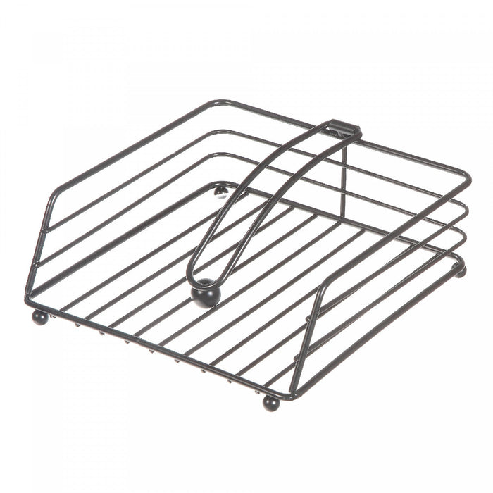 Black Metal Weighted Napkin Holder