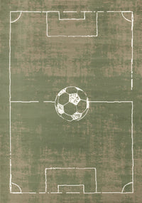 Forte Kids Soccer Playing Field Area Rug - 3'11