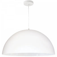 Dainolite Ofelia 1 Light Pendant Large Matte White Lamp