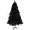 Homcom 5ft Artificial Christmas Tree With Auto Open, Steel Base, Black