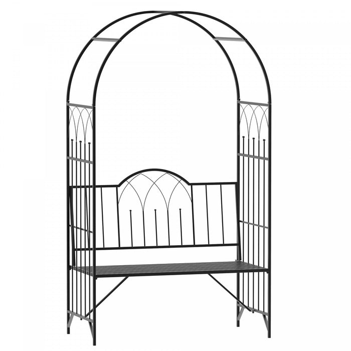 Outsunny 43" Garden Arbor Bench Trellis