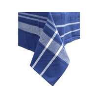 French Border Tablecloth 52 x 72 Navy Blue