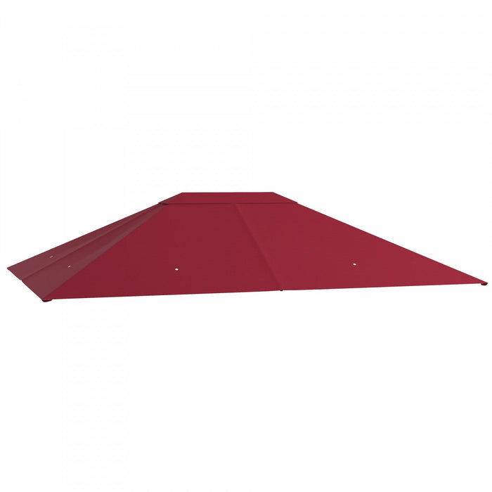 Outsunny 10' X 13' Gazebo Canopy Replacement, Outdoor Gazebo Cover Top Roof Replacement With Vents A