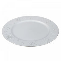 Charger Plate Snowflake Silver Dinnerware