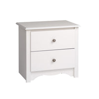 Monterey 2-Drawer Nightstand - White