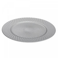 Charger Plate Dotted Diamond Silver 13