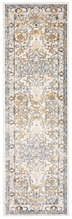 Legacy Ivory Machine Washable Area Rug - 2'6\" x 8'0\"