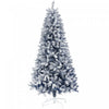Homcom 6 Ft Artificial Christmas Tree With Snow Flocked Branches, Hinge