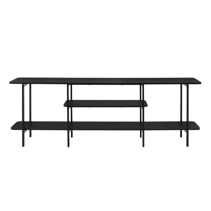 Celine Contemporary Modern 71\" Console Table in Black (3-Shelf) 