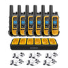 6 Dewalt Dxfrs300 Walkie Talkies Plus Earpieces - 1 Watt, Heavy Duty, 22 Channel Long Range Two Way 