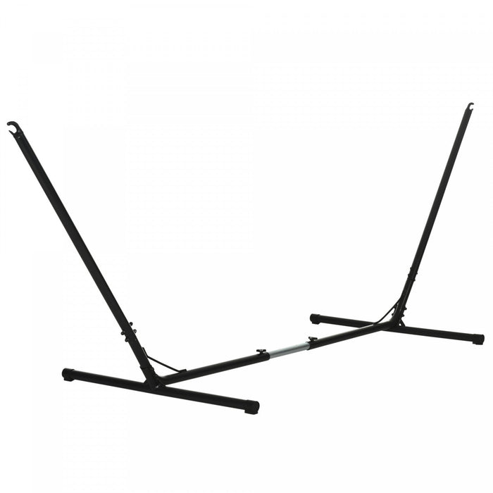 Outsunny 12ft Adjustable Hammock Stand Steel Frame Universal Fit Picnic Camp Day Bed Swing Metal Sta