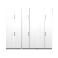Elite 96-inch 6-piece Garage Storage Cabinet Set D - White 