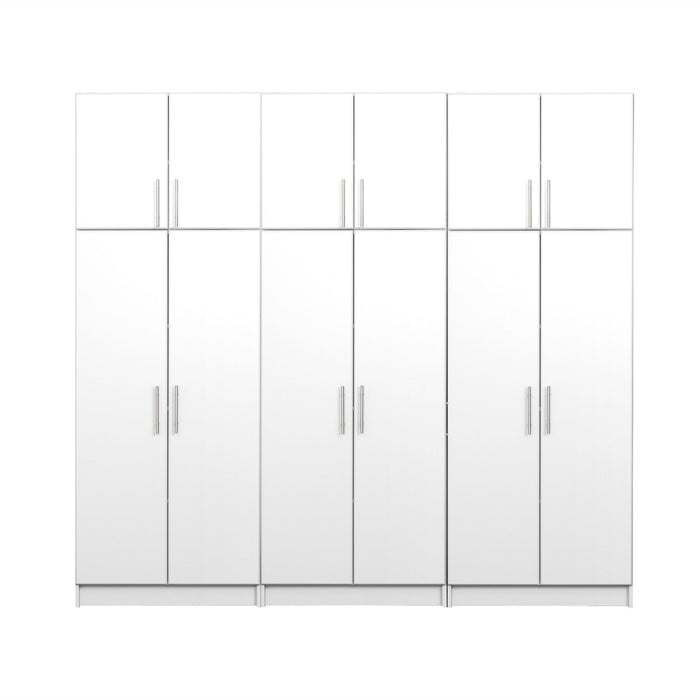 Elite 96-inch 6-piece Garage Storage Cabinet Set D - White 