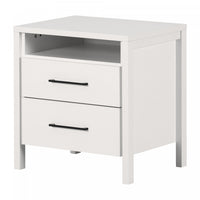 Gravity 2-drawer Nightstand - Pure White 