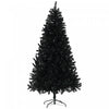 HOMCOM 7.5ft Artificial Christmas Tree with Auto Open, Steel Base, Black