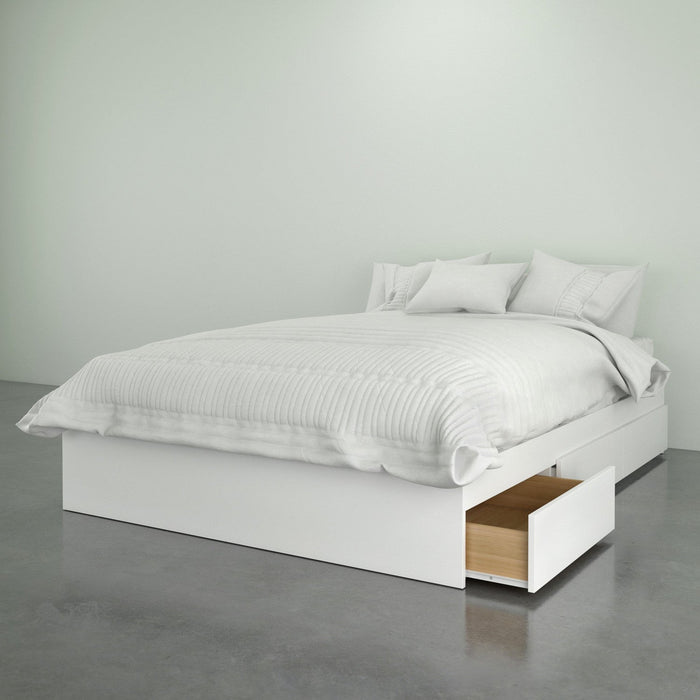 Nordika Full Platform Bed - White 