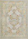 Esme Traditional 9'3\" x 11'10\" Area Rug in Ivory Indoor Area Rug 