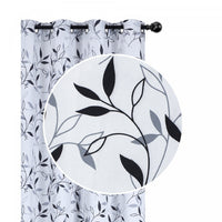 Decorative Polyester Panel Leafy Black 96