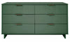 Granville Modern 55\" Dresser in Sage Green (6-Drawer) 