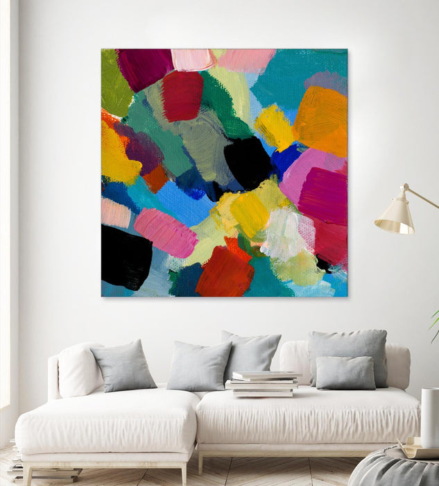 \"Spring Confetti Ii\" Giant Art 54x54 Wall Art