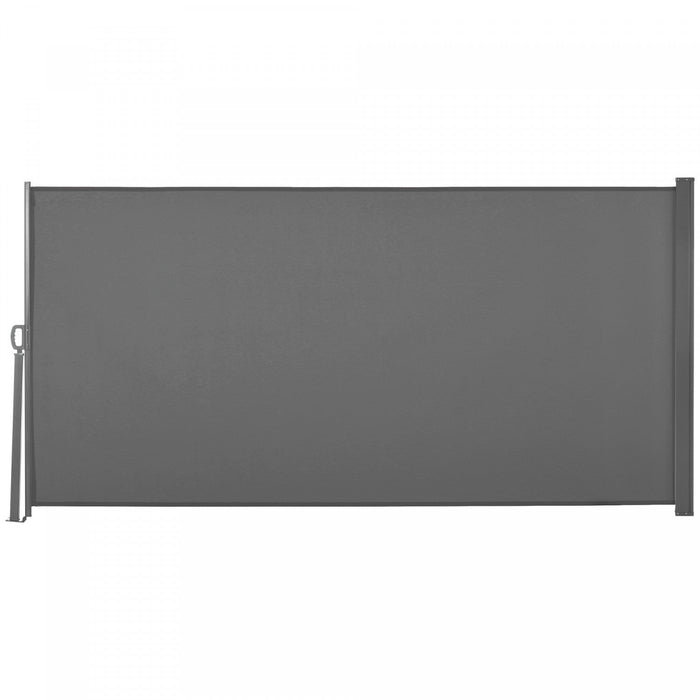 Outsunny 118\" X 63\" Retractable Side Awning Patio Outdoor Folding Privacy Screen With Resistance To 