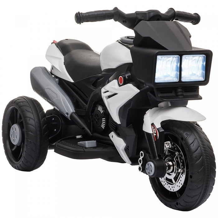 Aosom Kids Electric Pedal Motorcycle Powered Ride-On Toy 6v Battery Powered W/ Music Horn Headlights