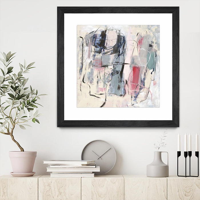 \"Palpitation Monitor\" Matted and Framed Black 30x30 Wall Art