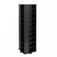 36 Adjustable Shelves Multimedia Storage - Black 
