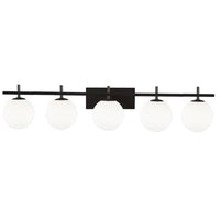 Dainolite Vivaldi 5 Light Vanity Light Matte Black Lamp