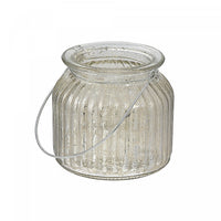 Ribbed S Mercury Glass Tealight Holder