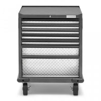 Gladiator Premier 7-Drawer Modular Tool Storage Cabinet - Silver Tread