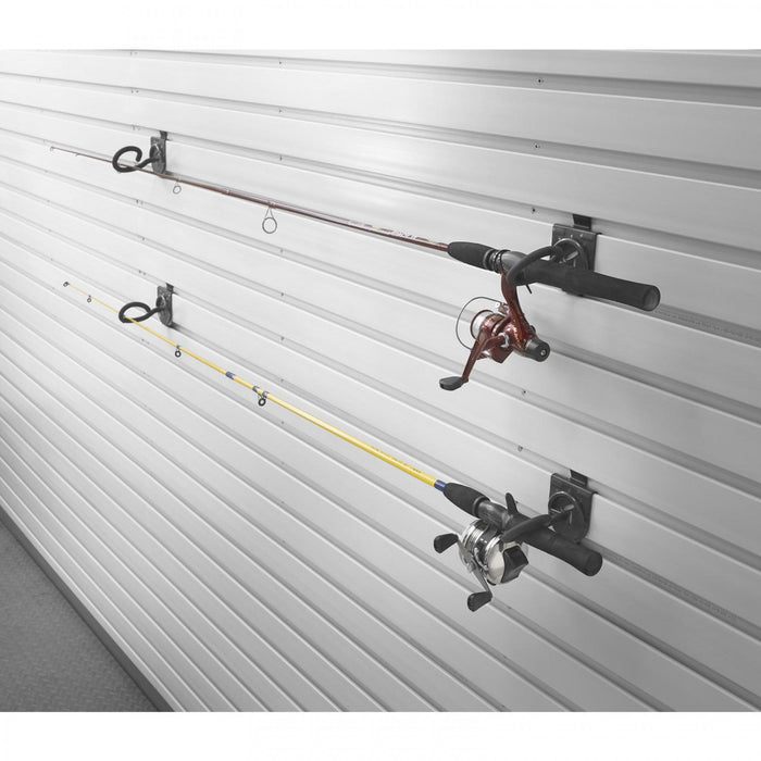 Gladiator Fishing Rod Hook Garage Storage - Granite