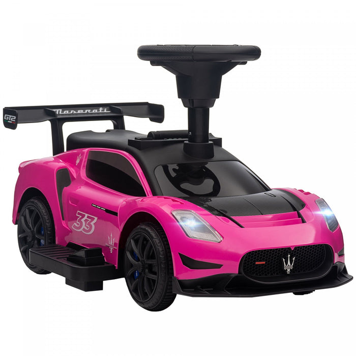 Qaba Maserati Gt2 Licensed 6v Baby Car, Battery Powered Ride-On Toy For Toddlers, Electric Car For K