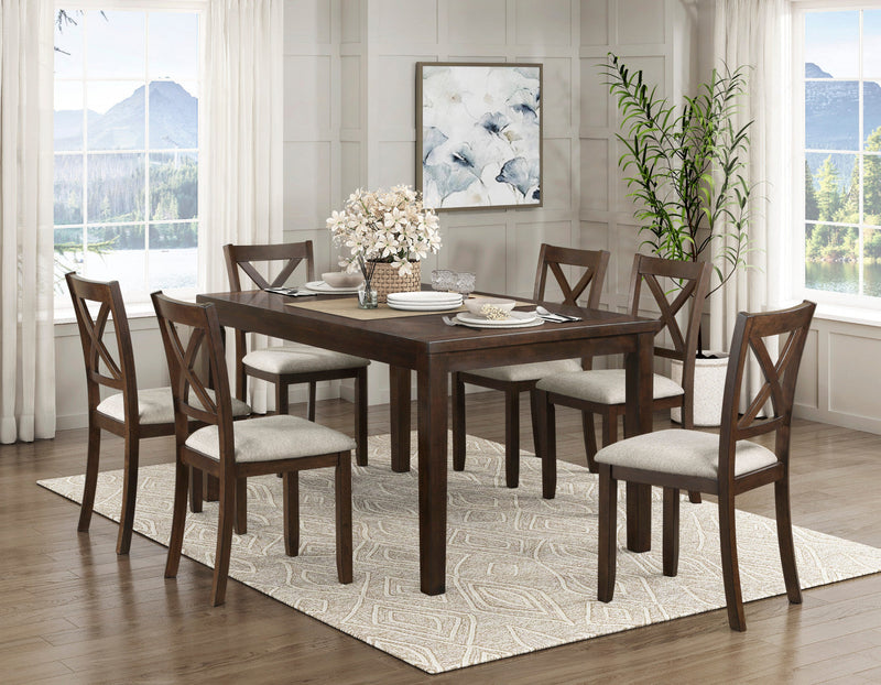 Vintner 7pc Pack Dining Set - Dark Cherry 
