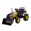 Aosom Kids Digger Powered Ride-On Excavator 6v Battery Powered Construction Tractor Music Headlight 