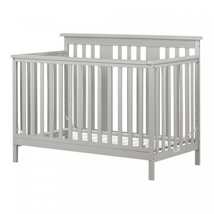Cotton Candy Baby Crib 4 Heights With Toddler Rail - Soft Grey 