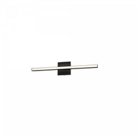 Dainolite Arandel Vanity Light 18w LED Matte Black White Acrylic Diffuser Lamp