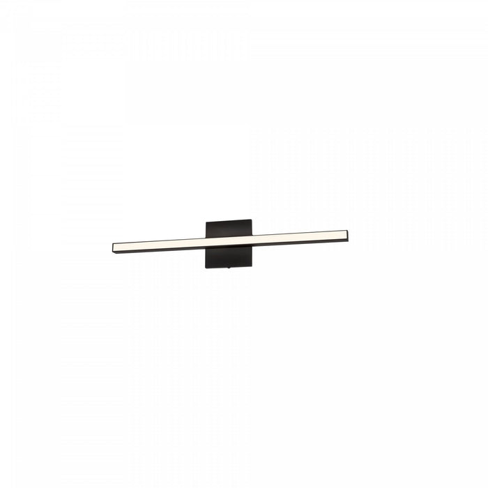 Dainolite Arandel Vanity Light 18w LED Matte Black White Acrylic Diffuser Lamp