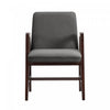 Stella Modern Wood Velvet Armchair in Graphite 