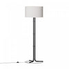 62\" Black Floor Lamp with Cylindrical Shade 