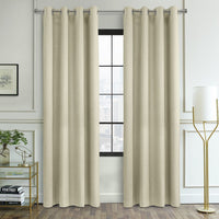 Ava Cream Grommet Curtain Panel - 52