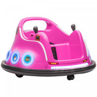 Qaba 12v Bumper Car For Kids, Angry Bird Licensed Electric Powered Ride-On Car With Dual Joysticks, 