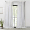 Habitat Alicante White Sheer Dual Header Curtain Panel - 52 x 95