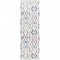 Lola Chevron Shag Area Rug - 2'7