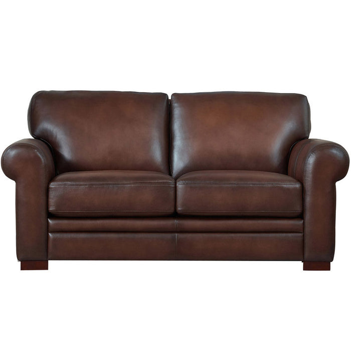 Hydeline Brookfield Leather Loveseat - Brown 