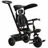 Qaba Kids Tricycle 4 In 1 Trike With Reversible Angle Adjustable Seat Removable Handle Canopy Handra