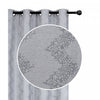 Jacquard Panel Chevron Grey 84\" - Set of 2 Drapes and Blinds